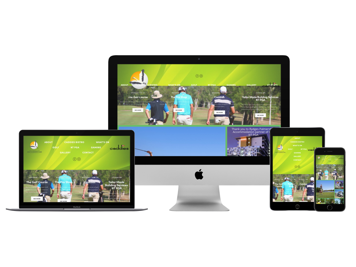Palmerston Golf Club Website design Darwin
